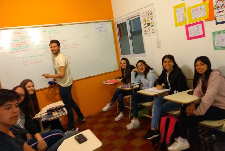 Con nuestro profe Vincent.